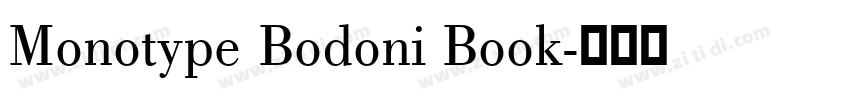 Monotype Bodoni Book字体转换